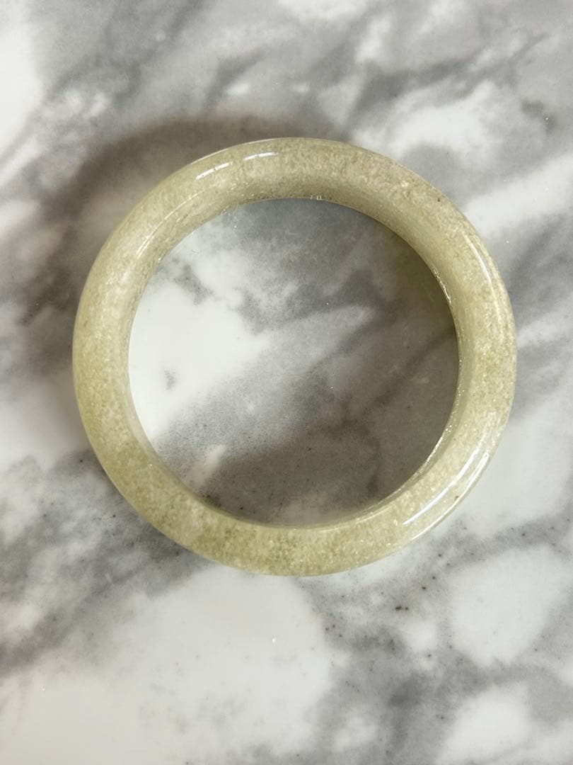 リビアングラス　くり抜きバングル　56.8