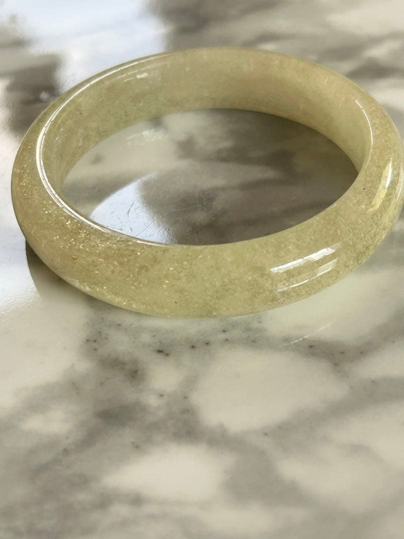 リビアングラス　くり抜きバングル　56.8