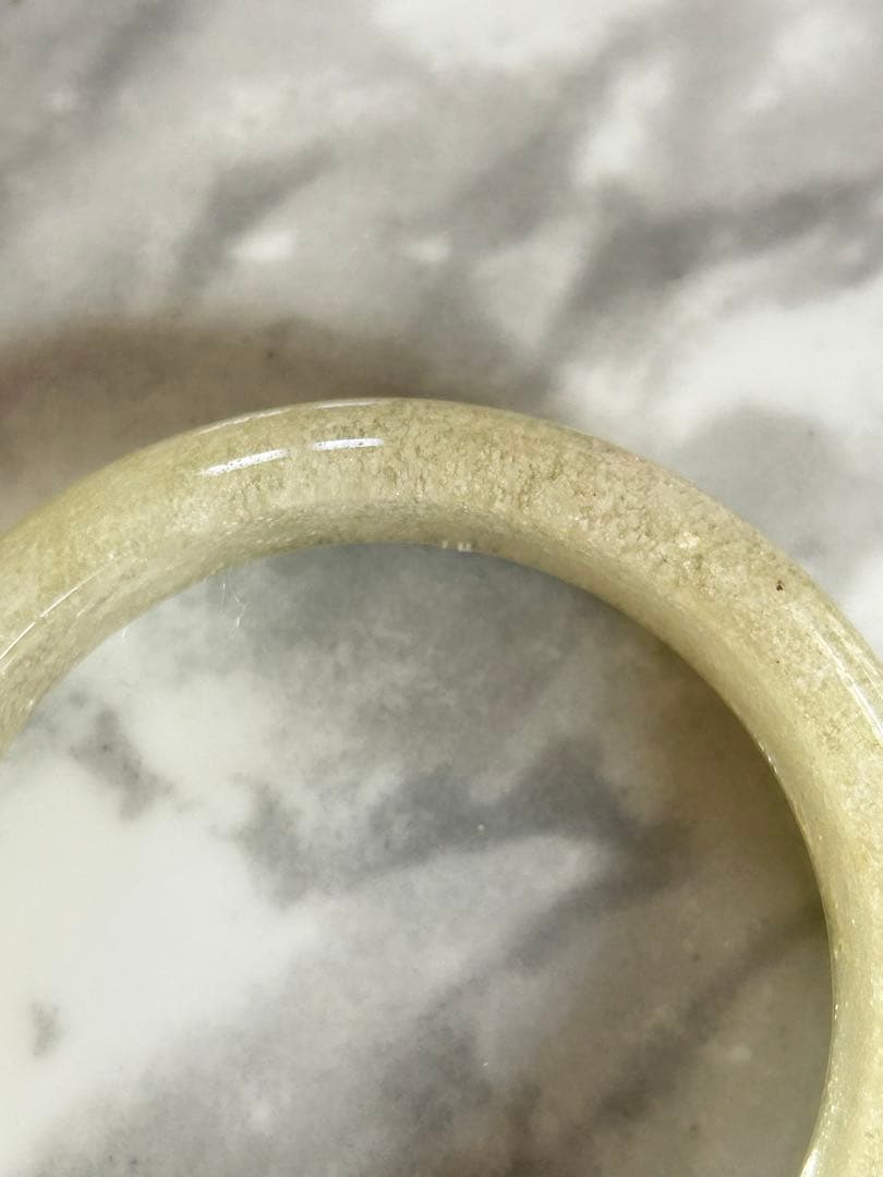 リビアングラス　くり抜きバングル　56.8