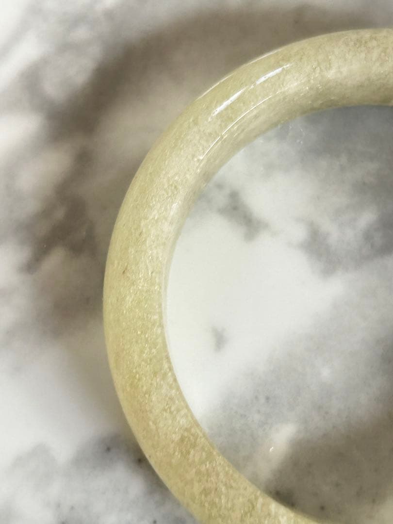 リビアングラス　くり抜きバングル　56.8