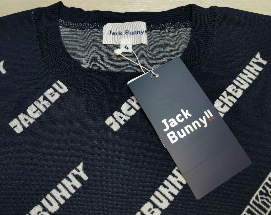 再再再値下げ新品　ジャックバニー　ニット4　紺ネイビー定価17600円