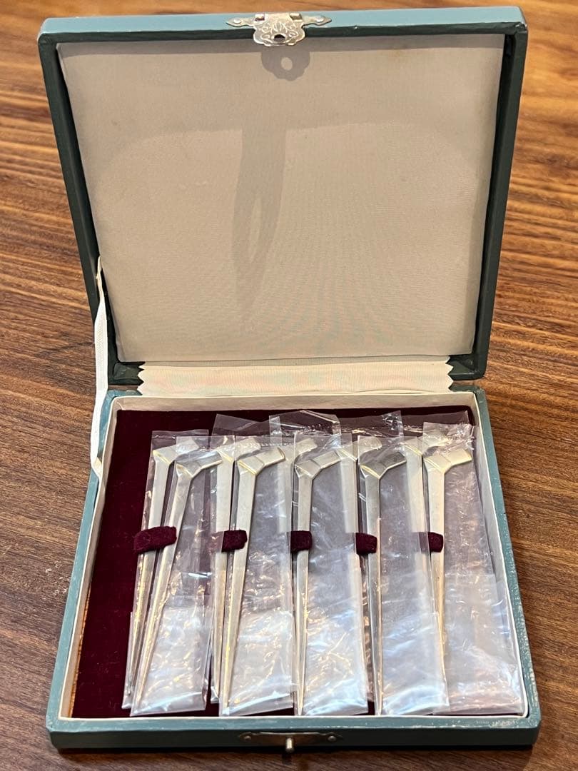 銀製 菓子楊枝 10本セット ケース付き