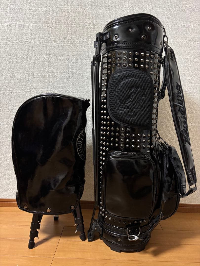 RUSSELUNO ブラック ラッセルノ スタッズ キャディバッグ 限定品6分割