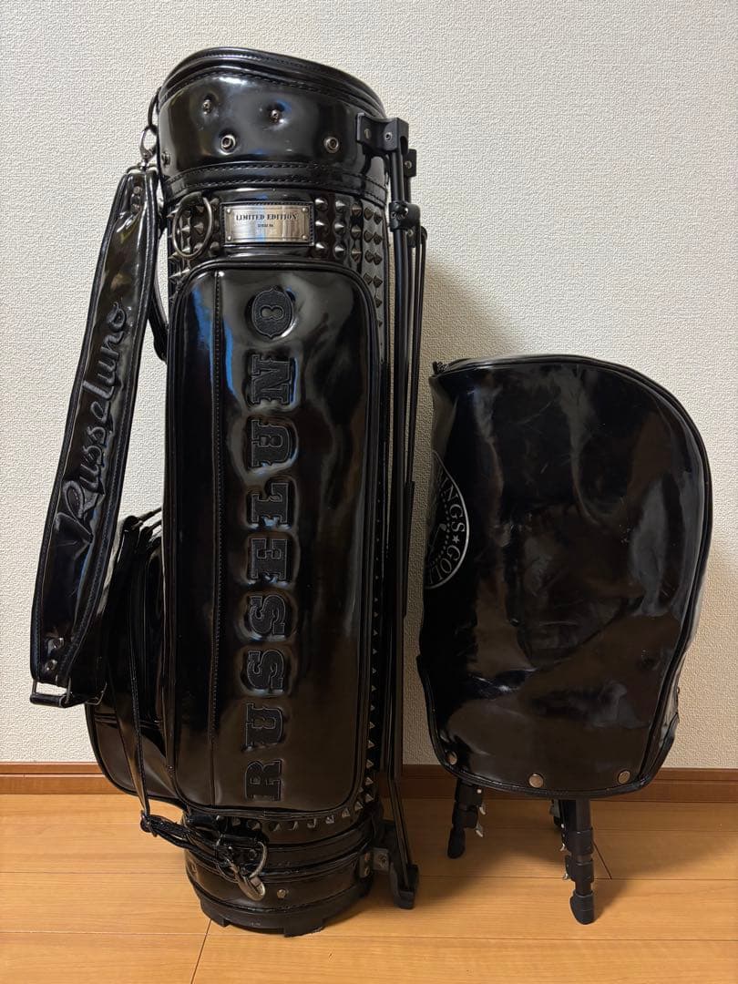 RUSSELUNO ブラック ラッセルノ スタッズ キャディバッグ 限定品6分割