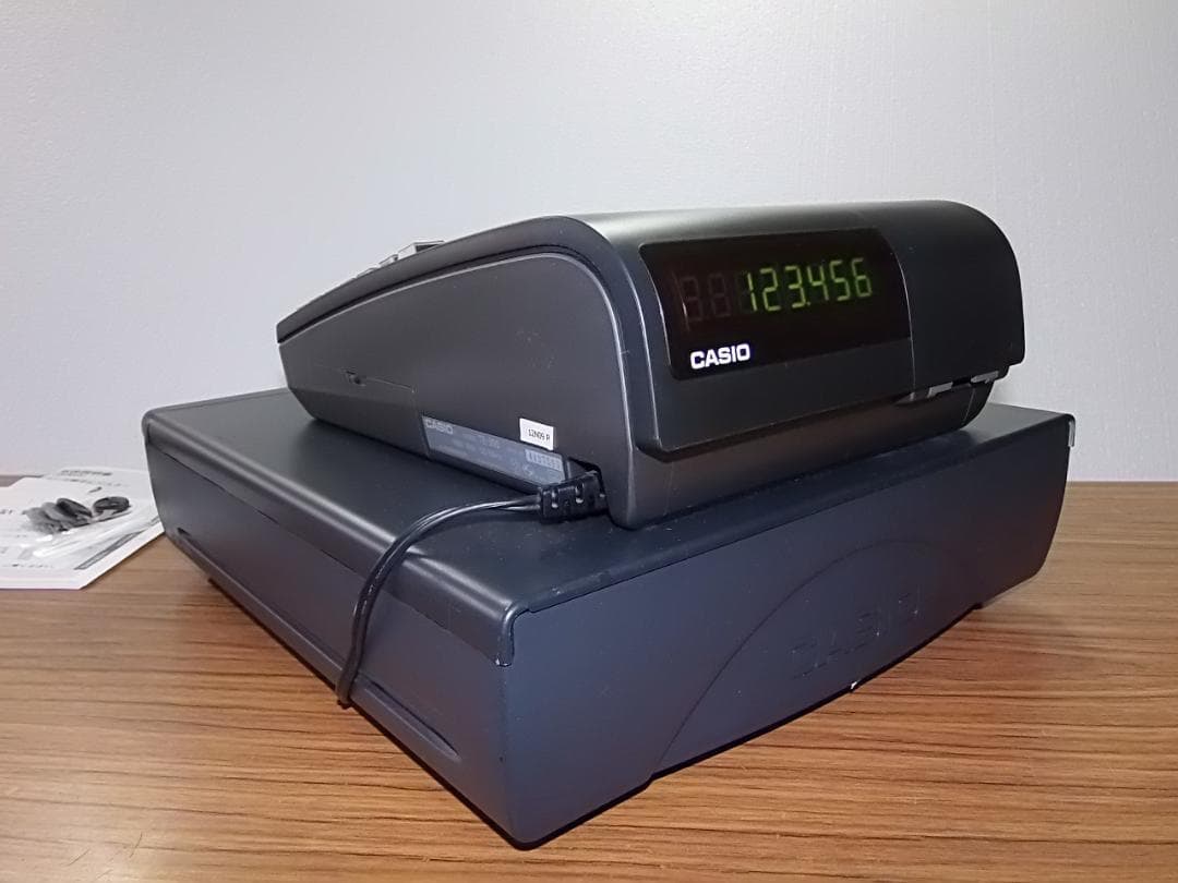 人気の黒1227店名設定無料カシオ１０部門TE-300 インボイスレジスター