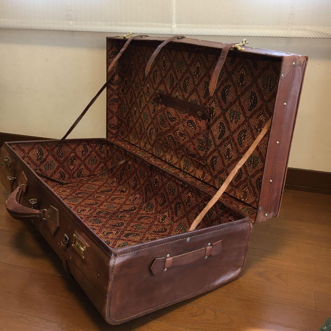ヴィンテージ革製トランク