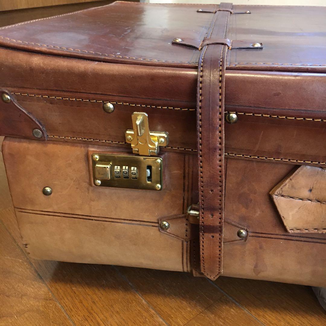 ヴィンテージ革製トランク