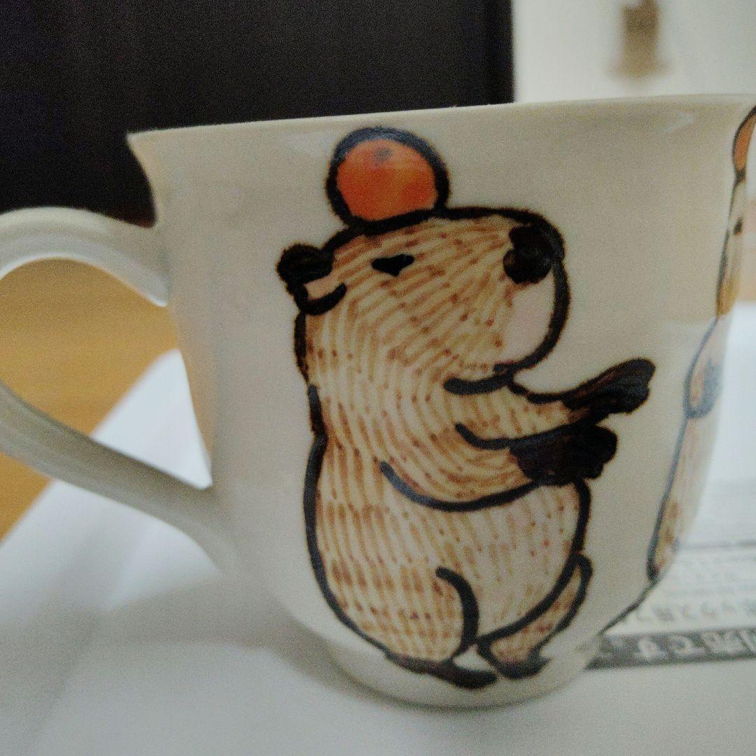 こまつか苗 #カピバラ 茶碗とマグカップ セット