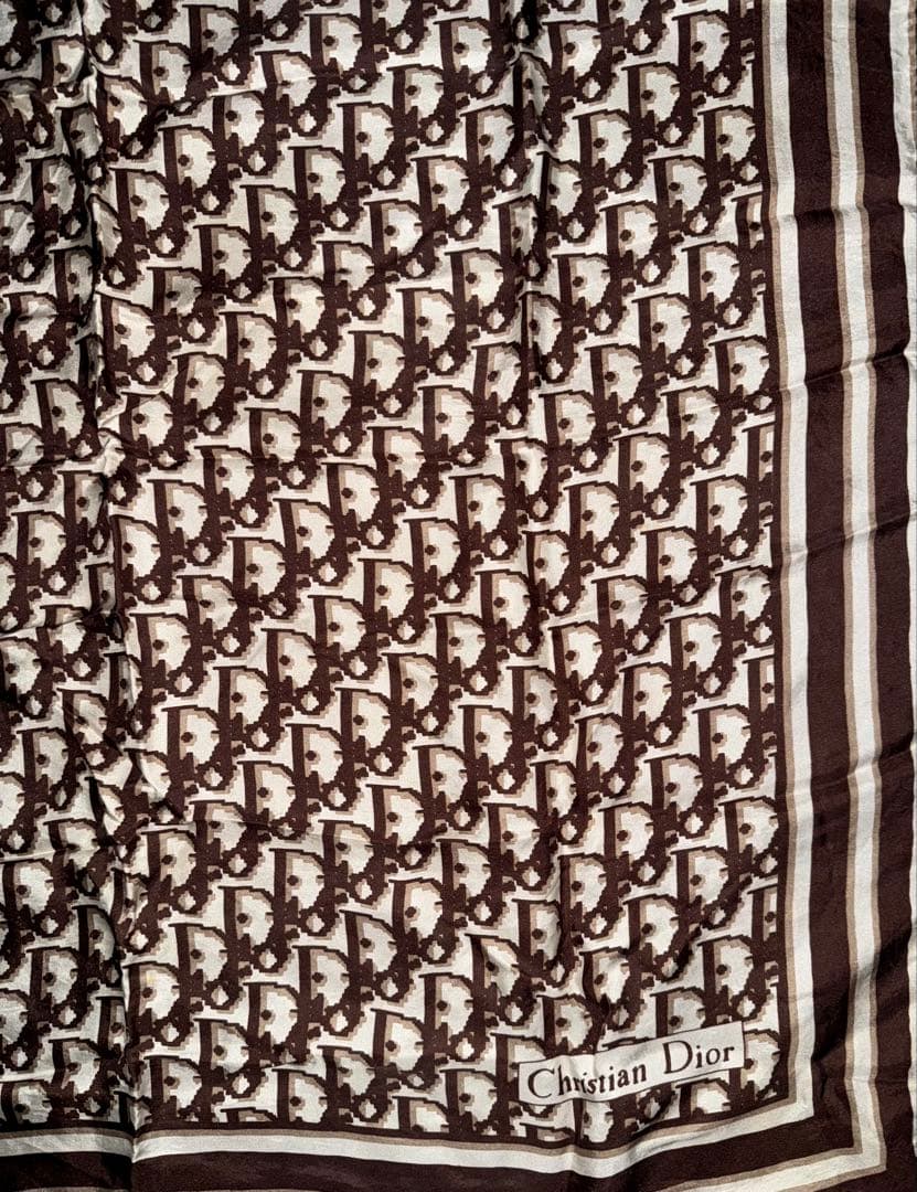 Christian Dior クリスチャンディオール　スカーフ　トロッター柄