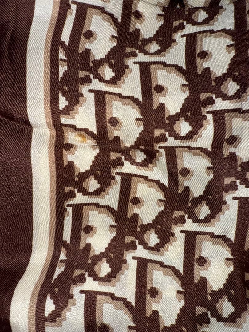 Christian Dior クリスチャンディオール　スカーフ　トロッター柄