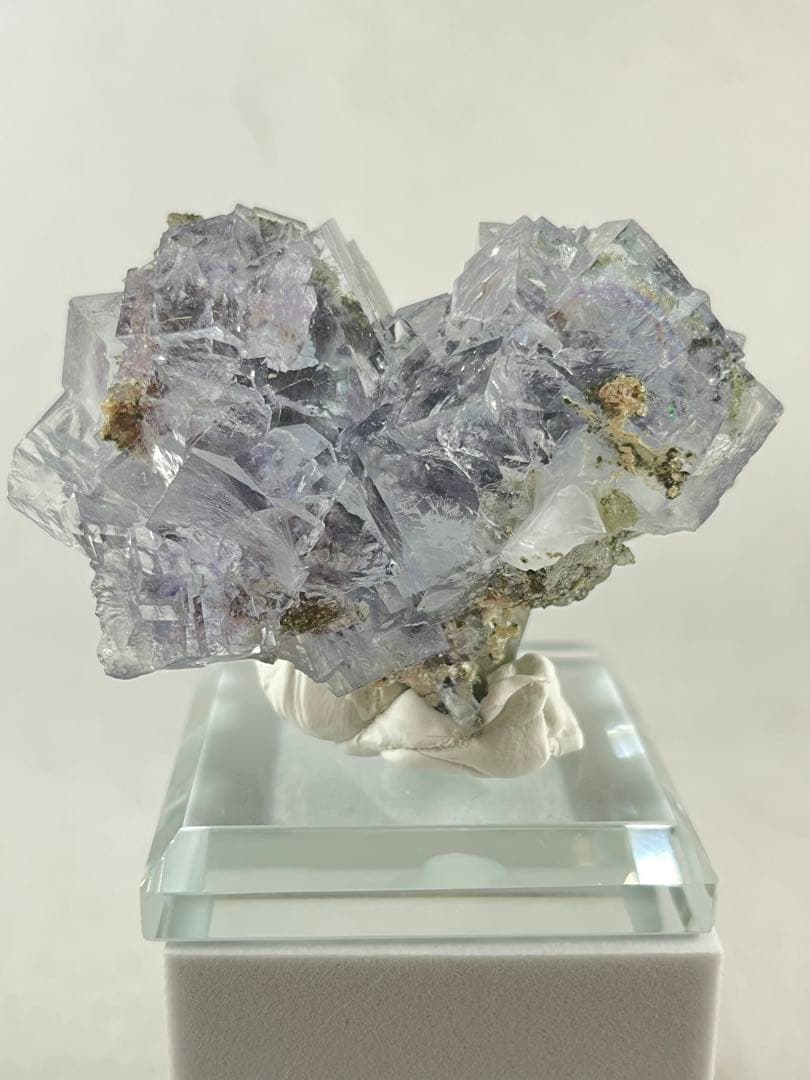 【鉱物商店】蛍石とクロライト　瑶崗仙產 天然石　原石　水晶