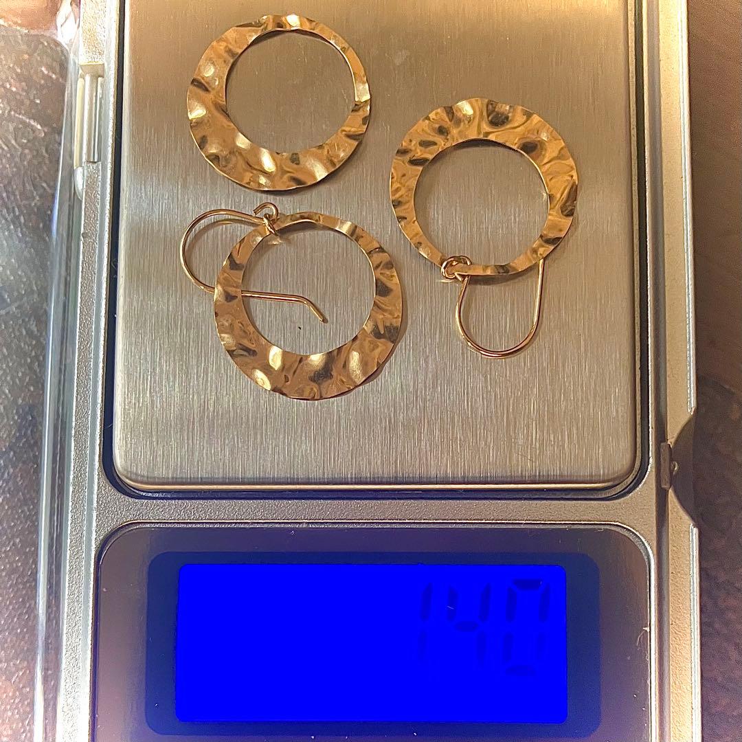 k18 地金ピアス&ペンダントトップ