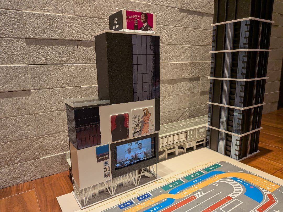 Nゲージ　自作ストラクチャー　駅前複合商業ビル