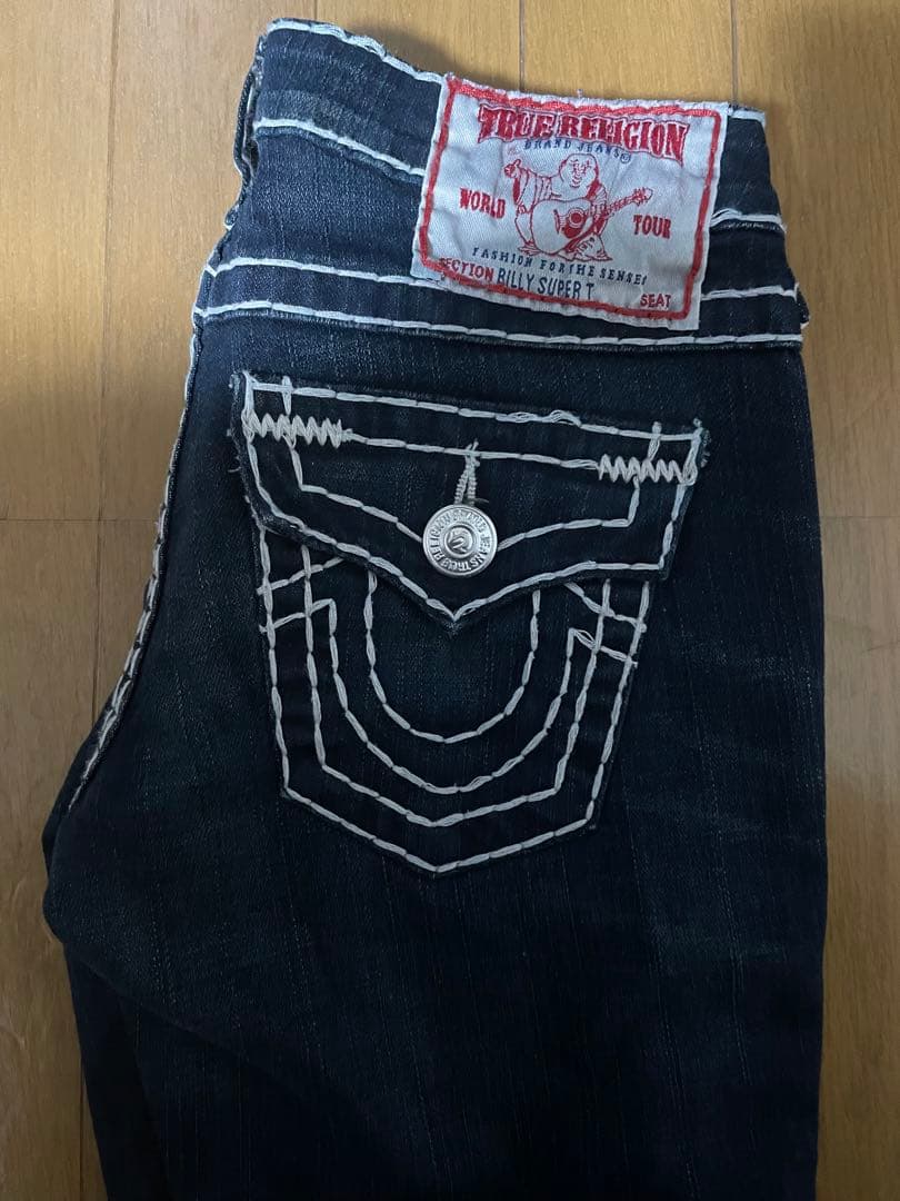 True Religion BILLY SUPER T 濃紺　美品　26