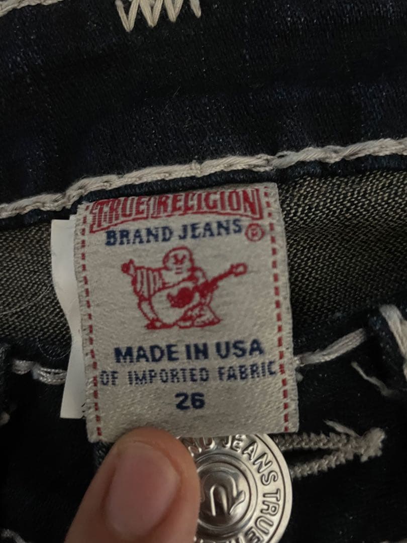 True Religion BILLY SUPER T 濃紺　美品　26