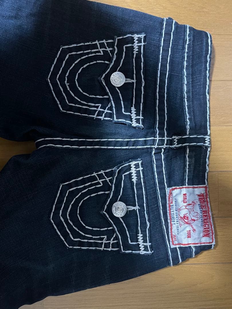 True Religion BILLY SUPER T 濃紺　美品　26