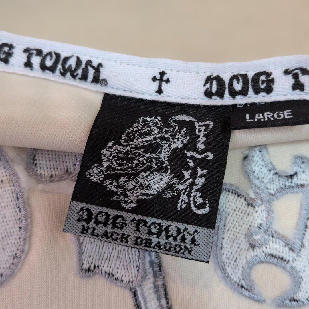 DOG TOWN トラックジャケット 黒龍 ドラゴン 刺繍 ジャージ上 ジップ