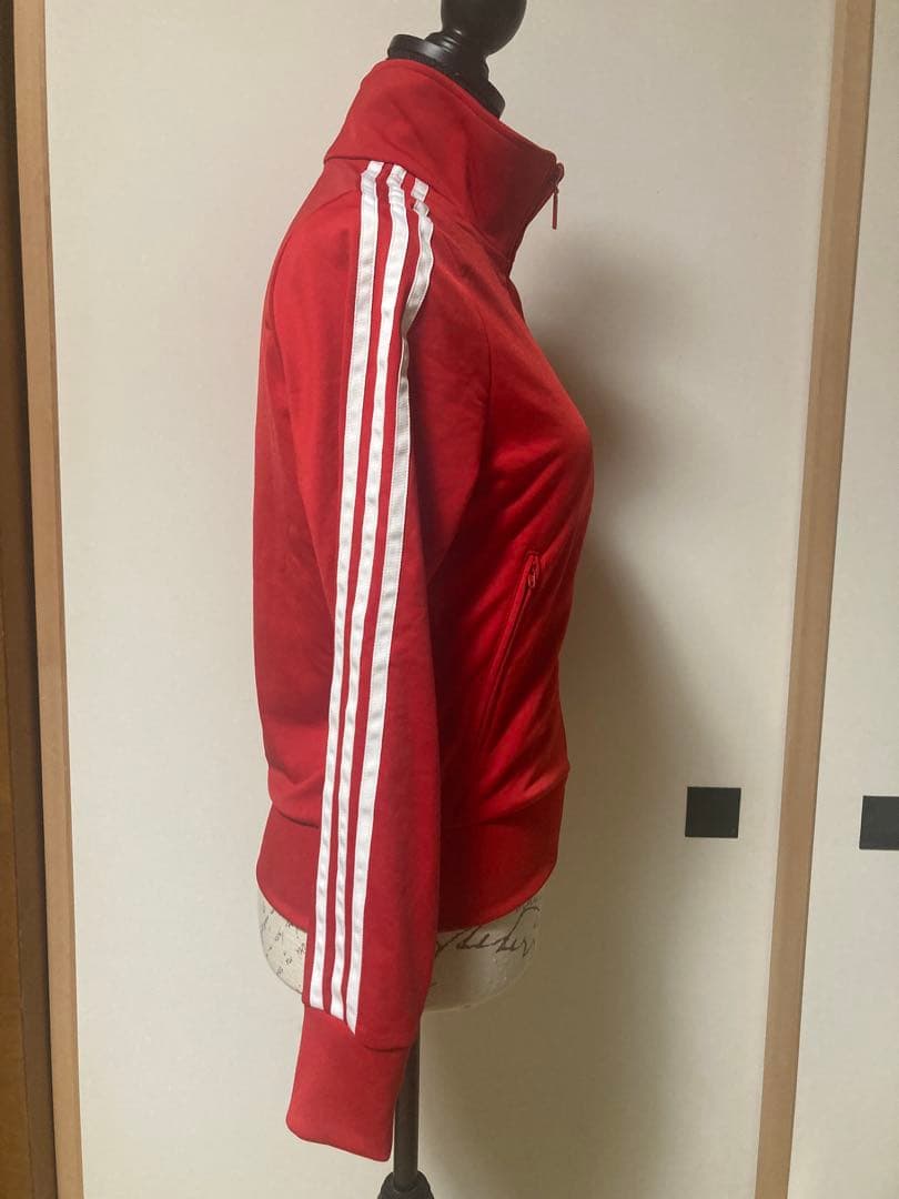 adidas レッド ジップアップジャージ　美品