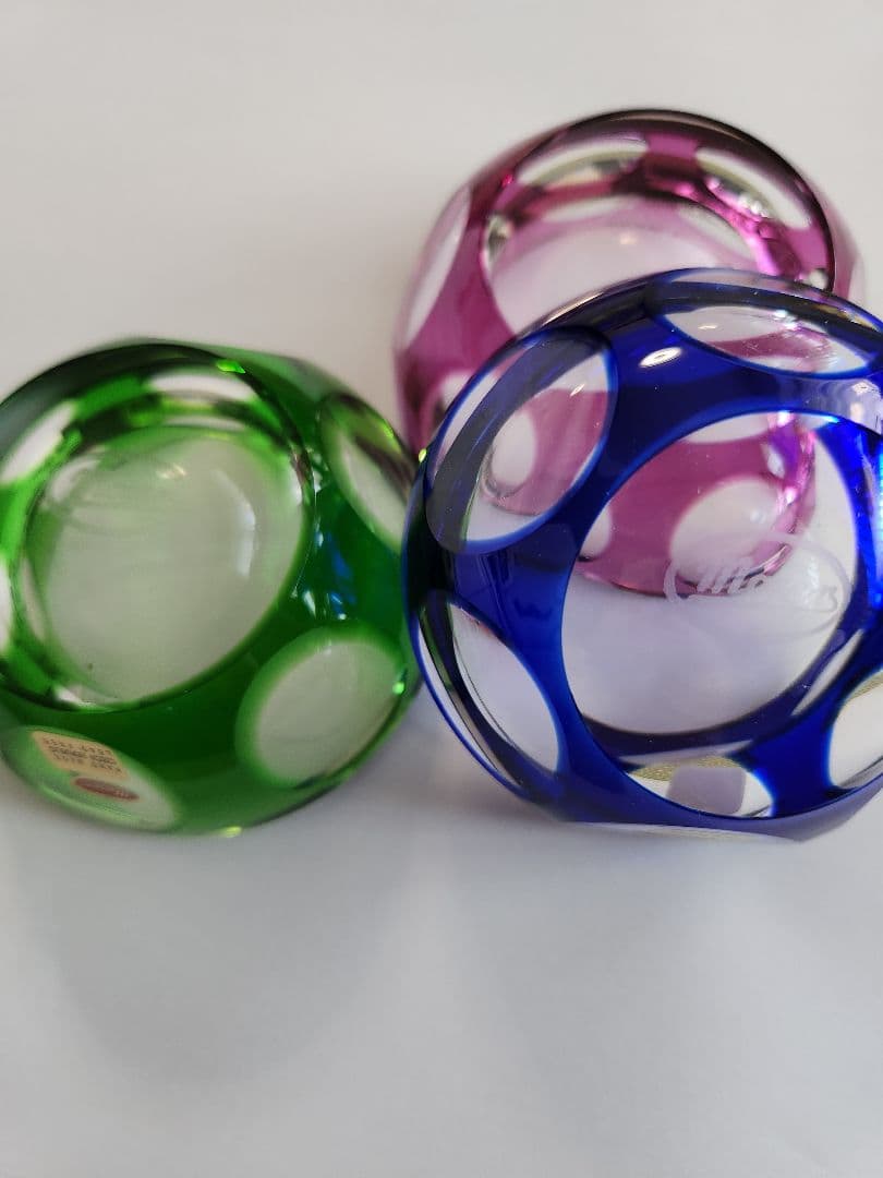 チェコ　Moser クリスタル小皿、小物いれ