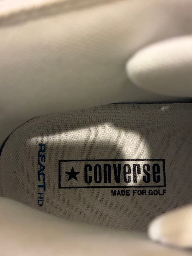 極美品CONVERSE オールスター GF HI ゴルフシューズ シロ 26