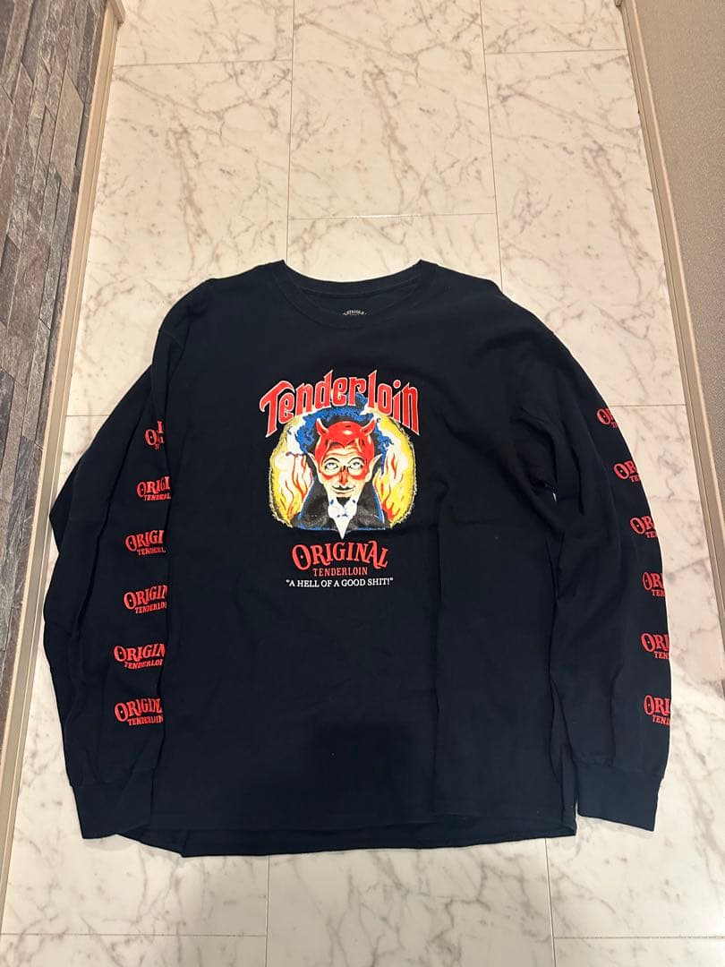 TENDERLOIN ヘビーウェイト ロンT デビルロゴ XL テンダーロイン