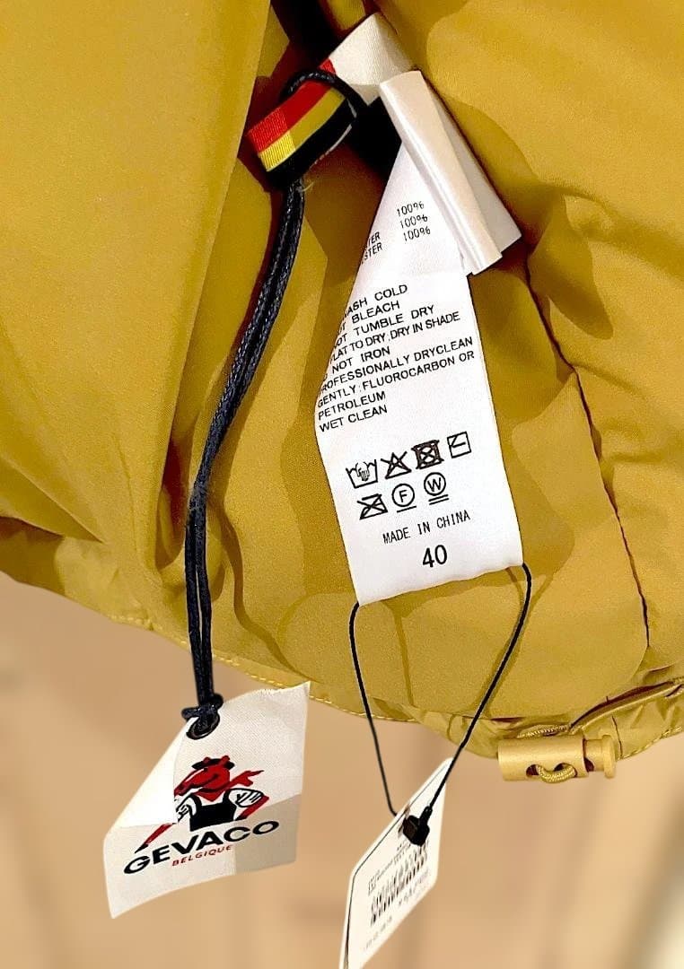 GEVACO ノンステッチミドル中綿ジャケット 新品