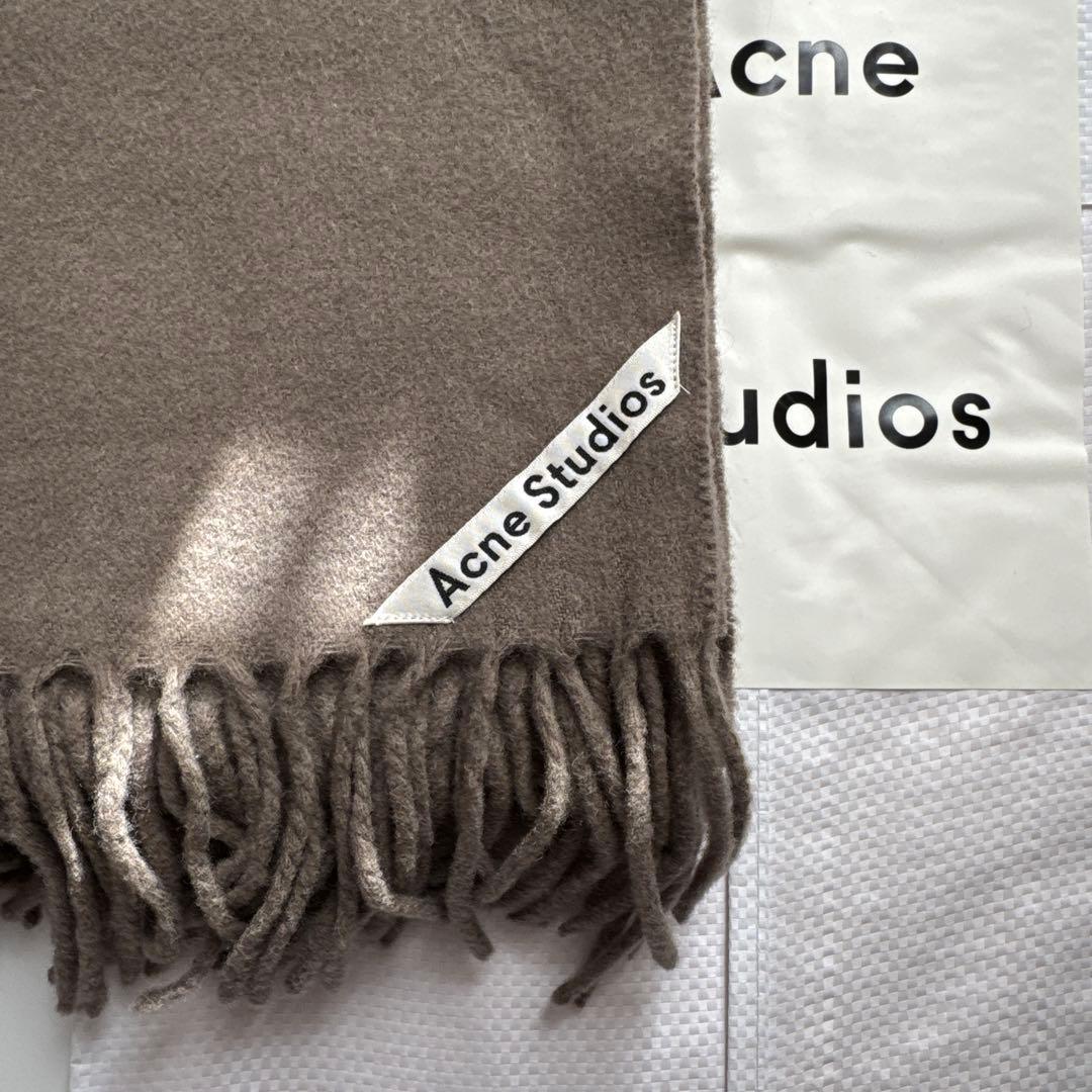 新品 Acne Studios アクネ 大判 ストール マフラー　トープ