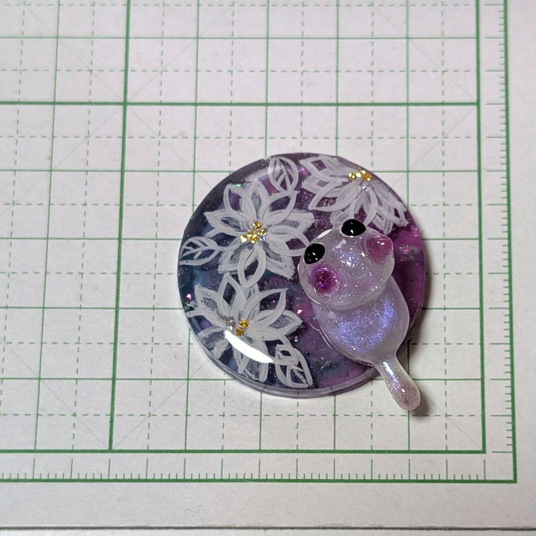 もちもち様　12.23 猫　レジンヘアゴム　グラデーション　花