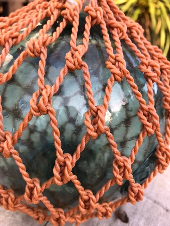 ガラス玉　浮き玉　ギアマン　希少品　『北』ダブル刻印