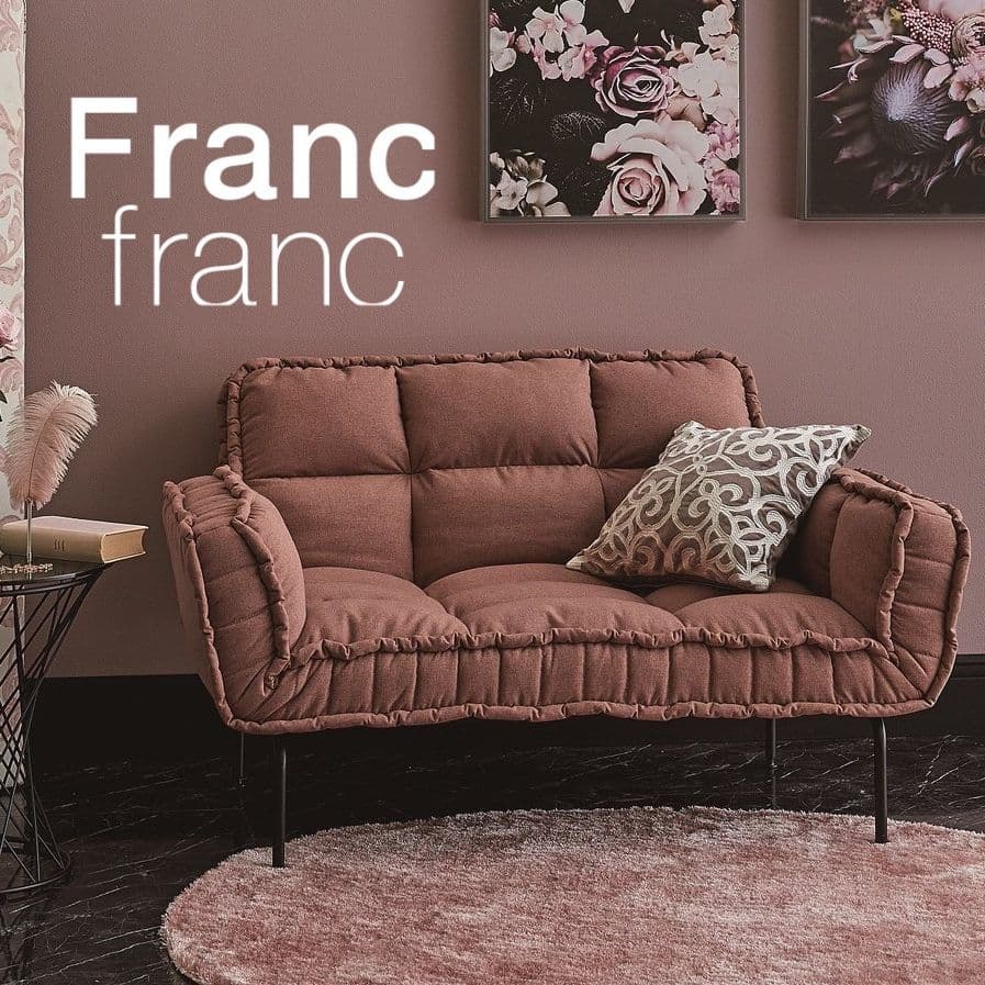限定レア Francfranc ソファー ベッド ピンク フランフラン ソファ