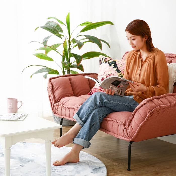 限定レア Francfranc ソファー ベッド ピンク フランフラン ソファ