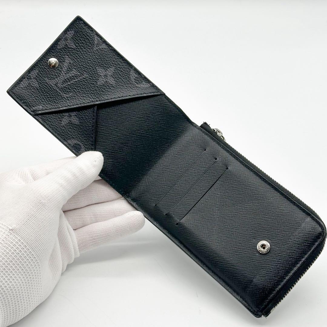 【箱付き】ルイヴィトン ハイブリッドウォレット エクリプス モノグラム 二つ折り