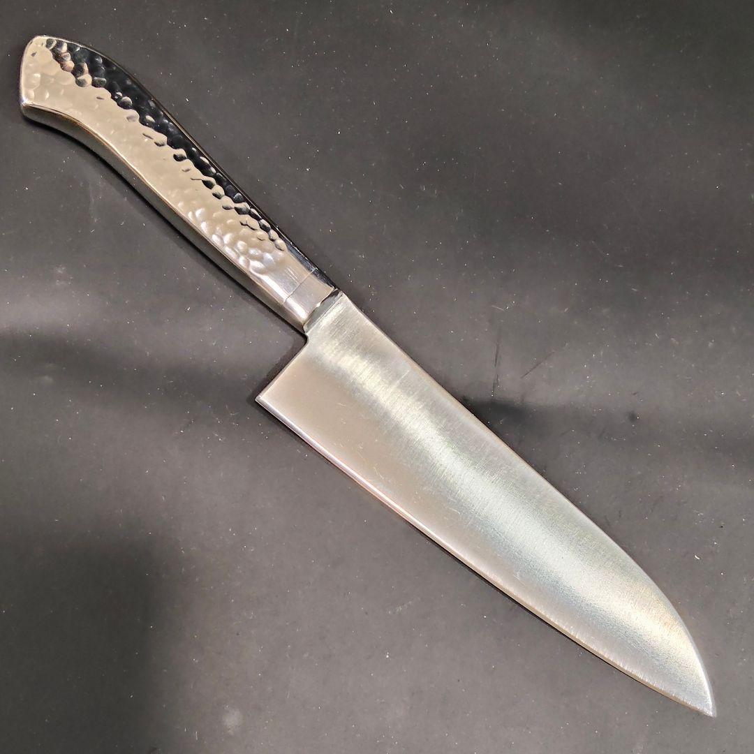 木屋 エーデルワイス鋼EV オールステンレス 三徳包丁 No.25 研ぎ済み