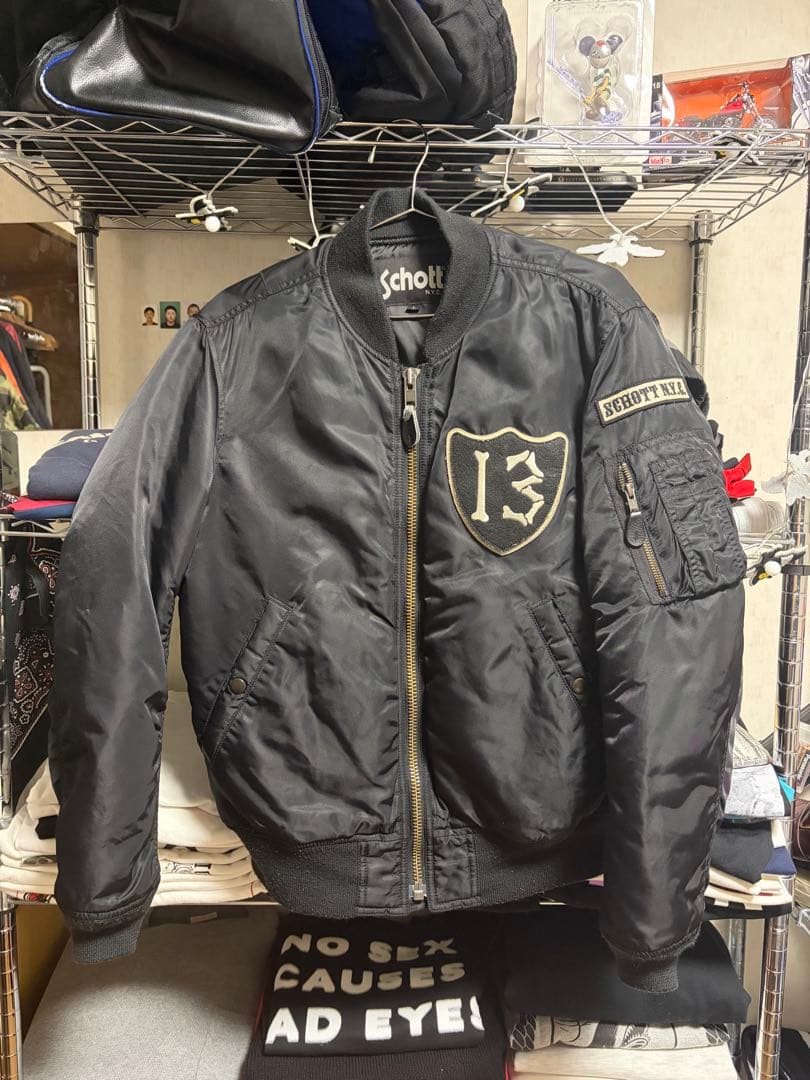 T*y様 Schott ブラック MA-1 ジャケット