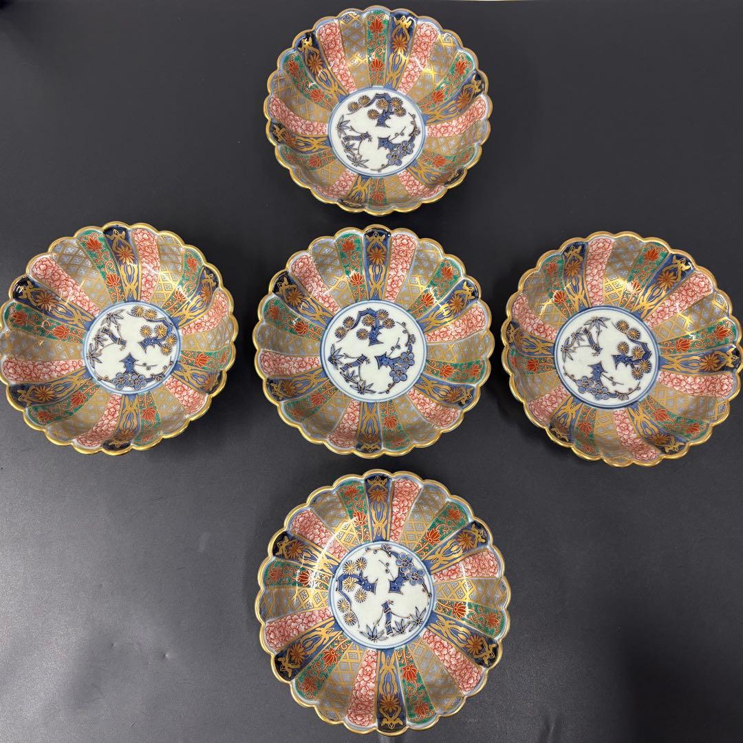 林九郎 作 有田焼 五皿