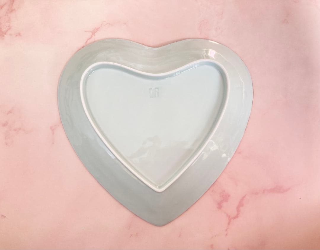 有田焼 文山窯 ゴールド 牡丹 ハート 皿 セット 7寸