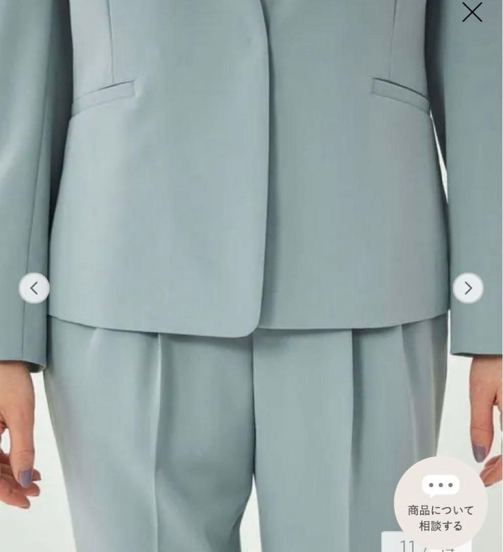 グリーンレーベルリラクシング　パンツスーツ　ジャケット　セットアップ　カチリラ