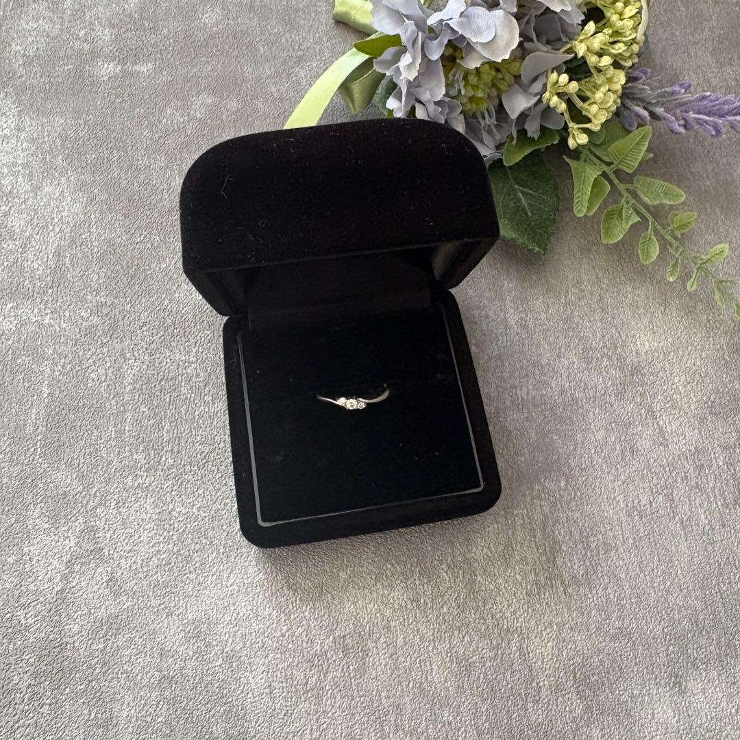 ダイヤモンド　リング　指輪　ジュエリー　9号　pt950 0.1ct