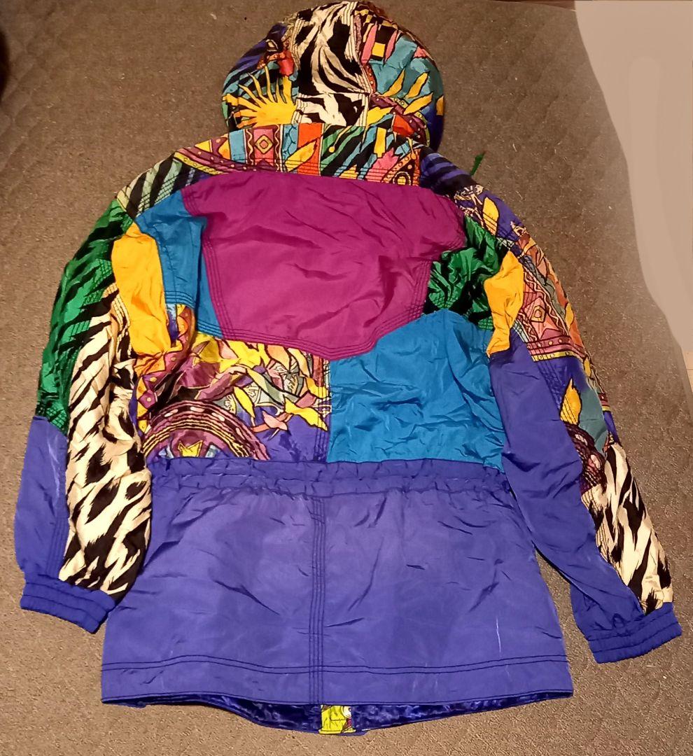 ゴールドウィン　スウェーデン代表　スキーウェア　派手柄　バブリー　上下