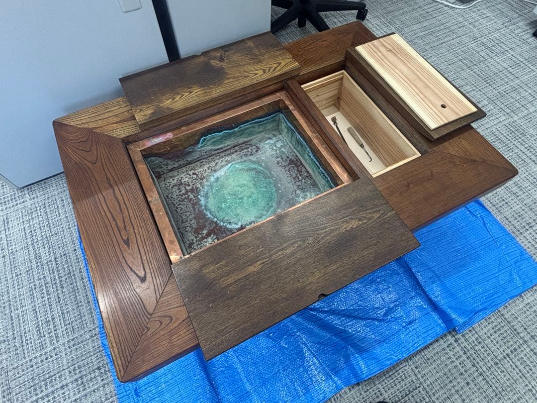 囲炉裏付きローテーブル　アンティーク