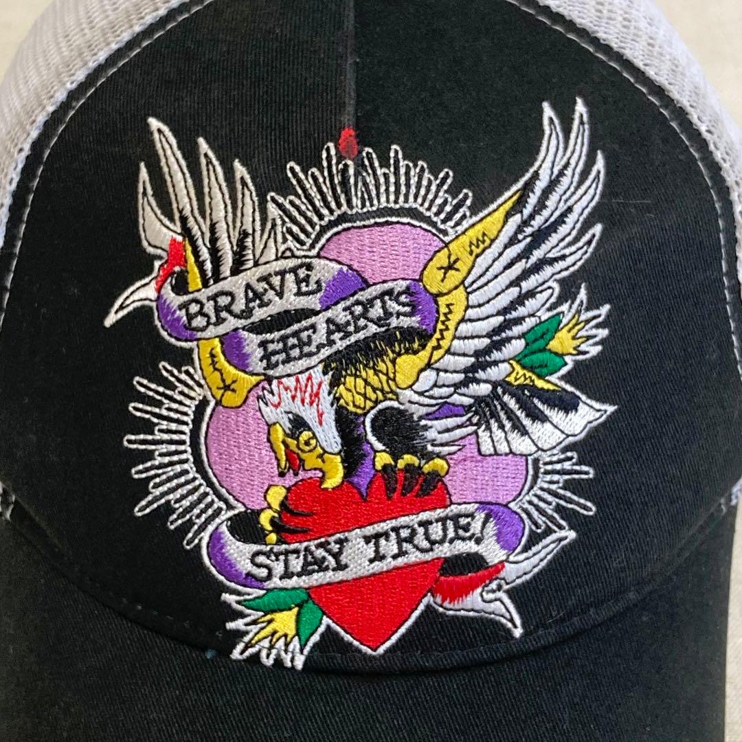 限定　Ed Hardy　キャップ　エドハーディー　ツイルメッシュ　帽子