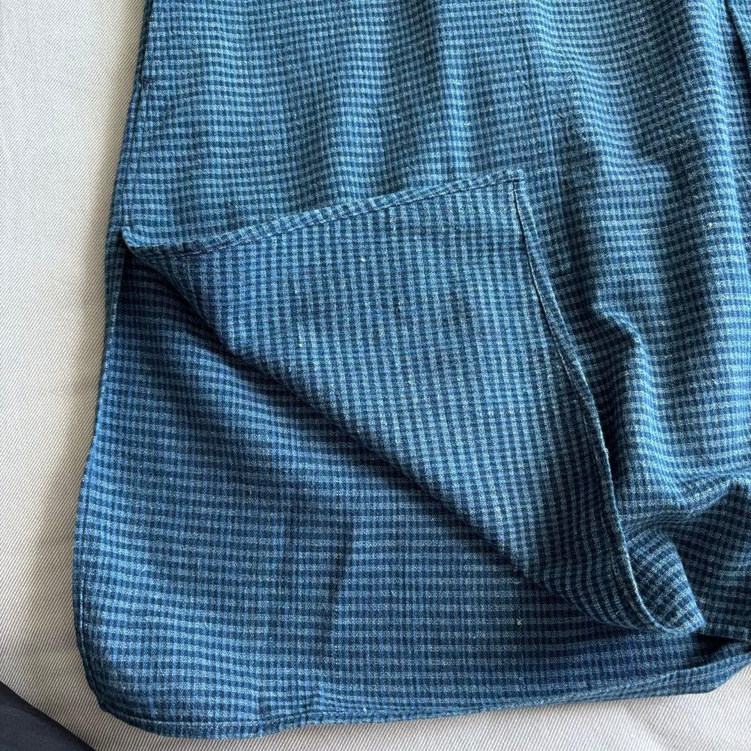 ババグーリ　藍染　チュニック　ネイビー　ヨーガンレール　羽織り