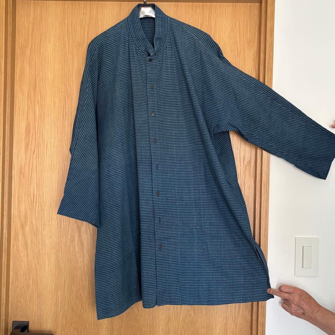 ババグーリ　藍染　チュニック　ネイビー　ヨーガンレール　羽織り