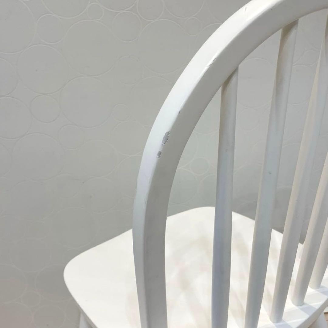 【MOMO NATURAL】 ウィンザーチェア 北欧 ダイニングチェア 椅子　白