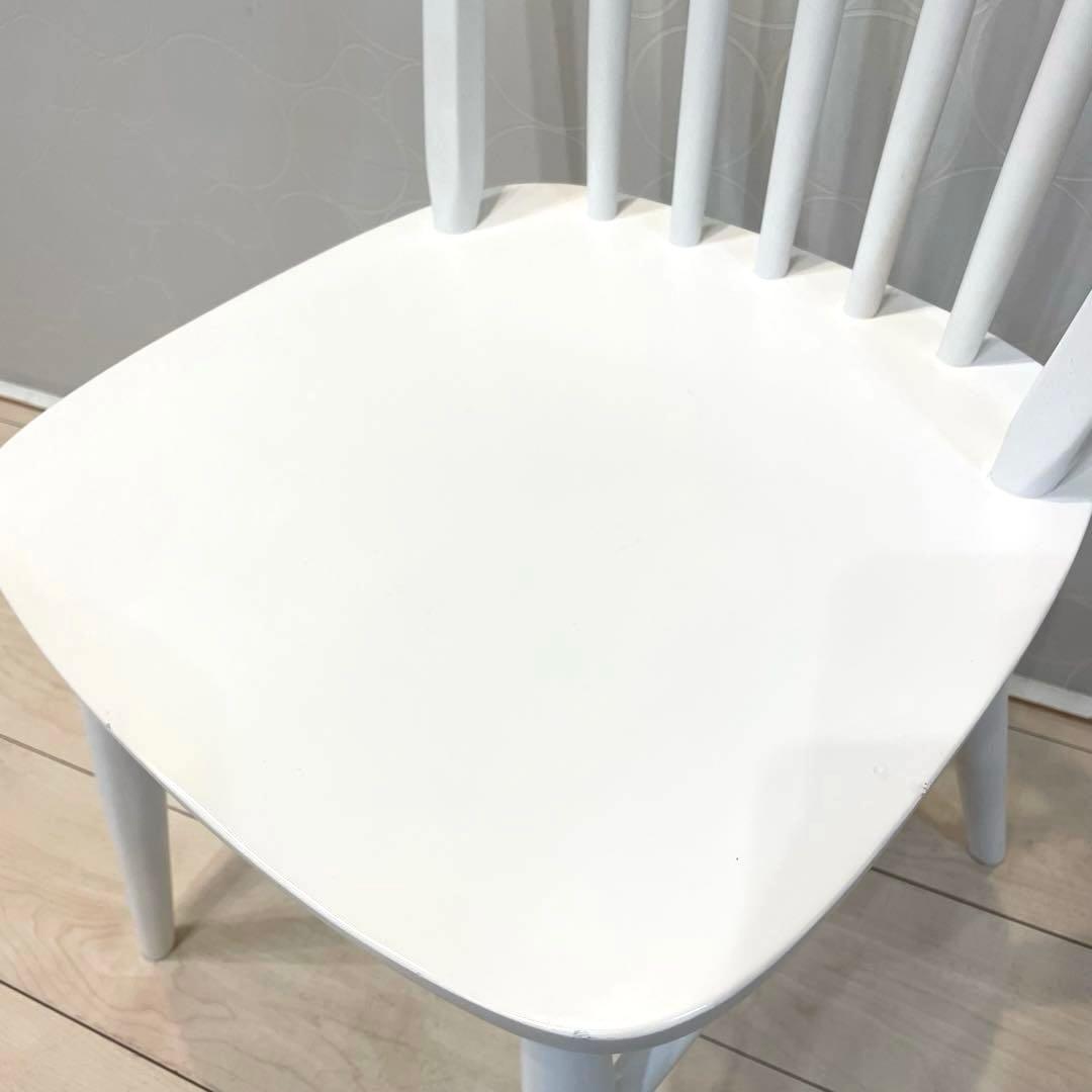 【MOMO NATURAL】 ウィンザーチェア 北欧 ダイニングチェア 椅子　白