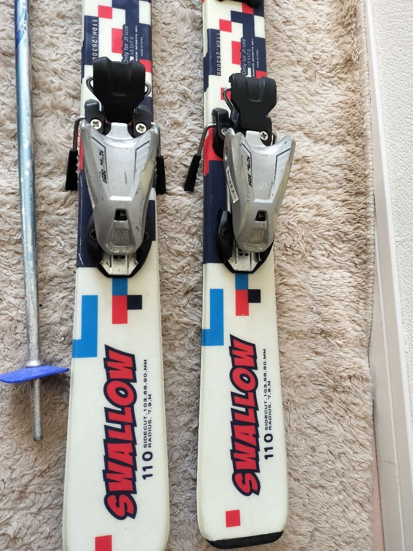 【たたさん専用】SWALLOW 　ジュニアカービングスキー4点セット 110cm