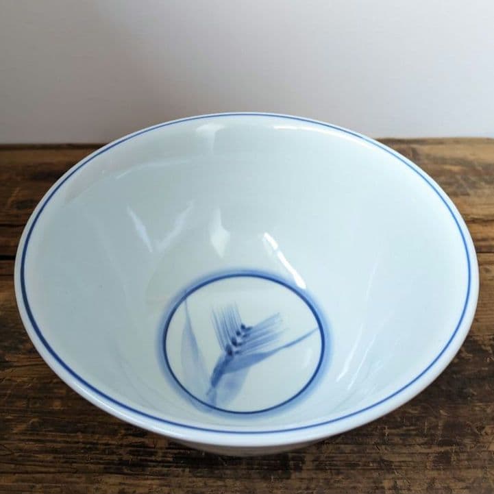 【柴田良三】白磁 染付 深鉢 丼