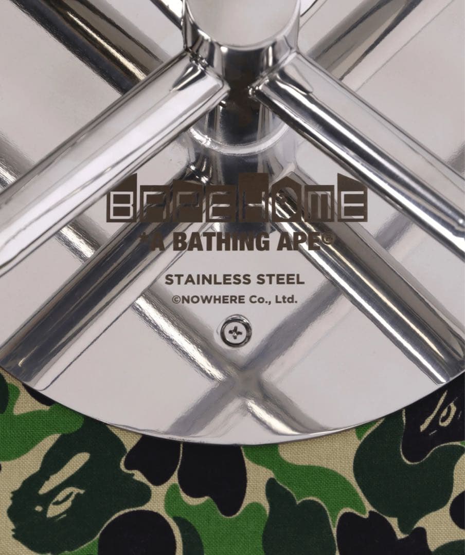 BAPE ABC CAMO CAFE STOOL ステンレス鋼 コーヒーチェア