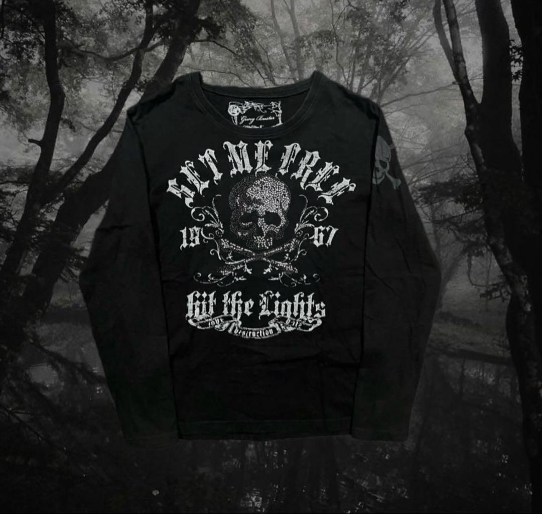 Roen超希少ラインストーン スカル ロンT グランジ お兄系 y2k 平成