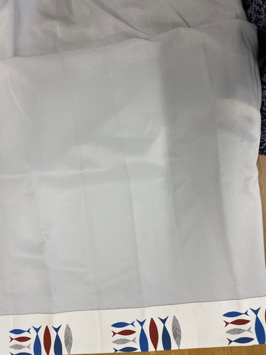 カーテン　遮光　魚　匿名配送